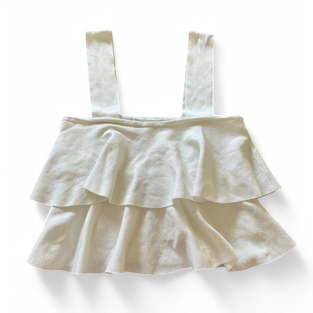 Zara White Layered Tank Top